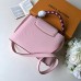 Louis Vuitton Capucines BB Bag Braided Threads Handle M52384 Bubble Gum