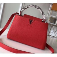 Louis Vuitton Capucines BB Bag Python Handle N92039 Rubis