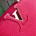 Louis Vuitton Capucines BB Bag Python Handle N90088 Framboise