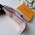 Louis Vuitton Damier Ebene Canvas Zoé Wallet N60167 Rose Ballerine 2019