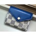 Louis Vuitton Damier Azur Canvas Zoé Wallet N60219 Bleuet 2019