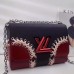 Louis Vuitton Twist MM Bag in Epi Leather M54079 Black/Red 2018
