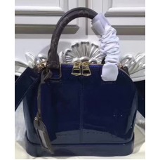 Louis Vuitton Alma BB Patent Leather Bag M54705 Marine Blue