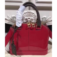 Louis Vuitton Alma BB Patent Leather Bag M51904 Cherry Red