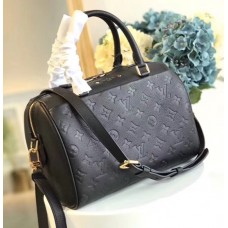 Louis Vuitton Speedy Bandouliere with Empreinte Leather M42403 Noir