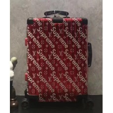 Louis Vuitton Supreme × Rimowa Trolley Luggage Red 2018