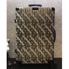 Louis Vuitton Supreme × Rimowa Trolley Luggage Golden 2018
