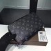 Louis Vuitton iconic black and grey Monogram Eclipse canvas clutch