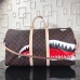 Louis Vuitton Shark Monogram Canvas Keepall Bandouliere 55 M54169