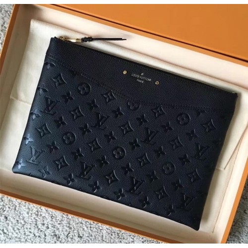 LOUIS VUITTON Monogram Daily Pouch Black 1279492