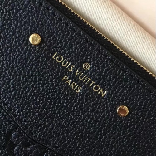 LOUIS VUITTON M62937 Monogram Empreinte Noir Daily Pouch Clutch AA585