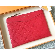 Louis Vuitton Daily Pouch in Monogram Empreinte Leather M62938 Red