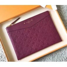 Louis Vuitton Daily Pouch in Monogram Empreinte Leather M62938 Grape