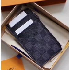 Louis Vuitton Damier Graphite Canvas Coin Card Holder N64038