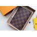 Louis Vuitton Damier Ebene Canvas Passport Cover M62089 Red