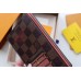 Louis Vuitton Damier Ebene Canvas Passport Cover M62089 Red