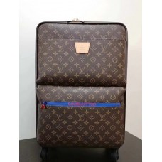 Louis Vuitton Monogram Canvas Pégase Légère 53 Business Rolling Luggage Blue 2018