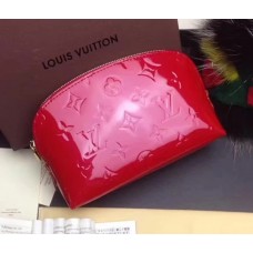 Louis Vuitton Monogram Vernis Leather Cosmetic Pouch M90172 Red