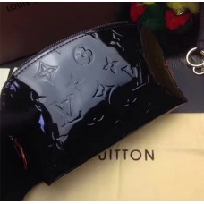 Louis Vuitton Monogram Vernis Leather Cosmetic Pouch M90009 Black