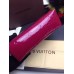 Louis Vuitton Monogram Vernis Leather Cosmetic Pouch M91495 Dark Red