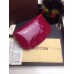 Louis Vuitton Monogram Vernis Leather Cosmetic Pouch M91495 Dark Red
