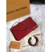 Louis Vuitton Monogram Vernis Leather Envelope Clutch on Chain M90990 Red