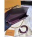 Louis Vuitton Monogram Vernis Leather Envelope Clutch on Chain M90990 Burgundy