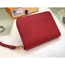 Louis Vuitton Zippy Coin Purse in Monogram Empreinte Leather M60740 Red