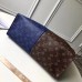 Louis Vuitton Split Monogram Canvas Tote Blue