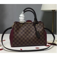 Louis Vuitton Brittany Damier Canvas Tote N41675 Bordeaux 2018