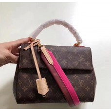 Louis Vuitton Cluny BB Monogram Canvas Top Handle Bag M42738 Pink 2018