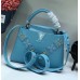 Louis Vuitton Capucines BB Flower Smile Top Handle Bag M94519 Blue 2018