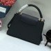 Louis Vuitton Capucines PM Sun sculpture Top Handle Bag M48864 Black 2018