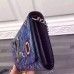 LOUIS VUITTON Epi Denim Azteque Blue Leather TWIST Chain Wallet Shoulder Bag M61490