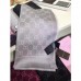 Gucci Grey GG Jacquard Knitted Scarf