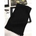Gucci Black GG Jacquard Knitted Scarf