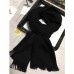 Gucci Black GG Jacquard Knitted Scarf