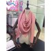 Gucci Pink Silk Wool GG Jacquard Shawl