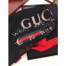 Gucci Black Coco Capitan Logo Silk Scarf