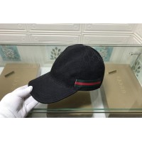 Gucci 200035 Original GG canvas baseball hat with Green/Red Web In Black Original GG