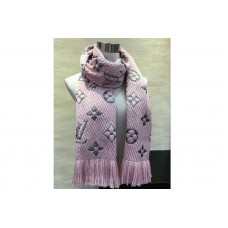 Louis Vuitton M70466 LV Logomania Shine scarf Pink Wool and silk