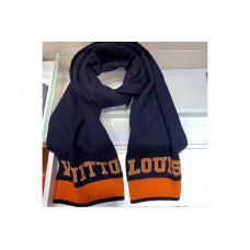 Louis Vuitton M71229 LV Louis Scarf 100% wool Navy/Orange Color