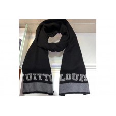 Louis Vuitton M71234 LV Louis Scarf 100% wool Black/White Color
