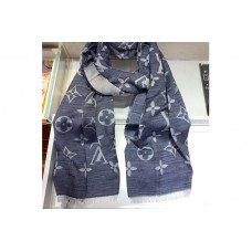 Louis Vuitton M70674 LV Daily Monogram stole Scarf in Monogram Denim