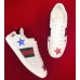 Gucci Ace Embroidered With Inlaid Multicolor Stars Sneaker 454562 2017