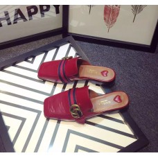 Gucci Spring 2016 Logo Loafers red