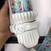 Gucci Heel 4.5cm Fringe Marmont Patent Leather Pumps 474510 White