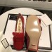 Gucci Heel 4.5cm Fringe Marmont Patent Leather Pumps 474510 Red