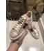 Gucci Crystals Platform Web Ace Sneakers 505995 Grid Gold 2017