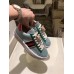 Gucci Crystals Platform Web Ace Sneakers 505995 Grid Blue 2017